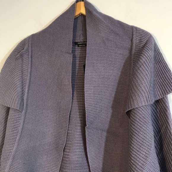 VERTIGO Paris Rib Knit Cocoon Sweater Purple XL - Picture 8 of 11